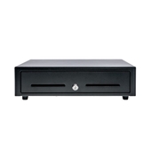 
Value Cash Drawer, Black 16Wx16D, Printer Driven, 5Bill-5Coin, 2 Media Slots, Cable Included