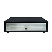 
Choice Cash Drawer, Black, 16Wx16D, Printer Driven, 4Bill-8Coin, 2 Media Slots, Dual Bill Compartments, Cable Included