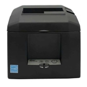 TSP650II, Liner-free Thermal printer for Sticky paper, Cutter, Serial, Gray, Ext PS Included